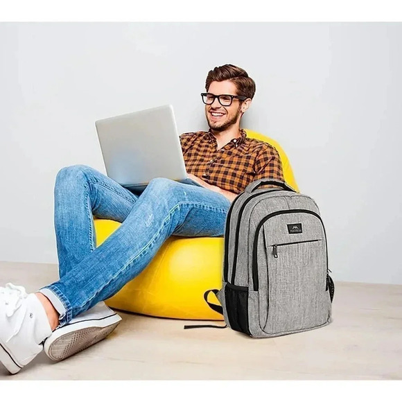 Matein15.6 Inch Business Anti Theft  Durable Laptops Backpack USB Charging Port - Picture 8 of 8